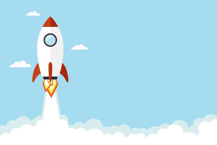 Rocket illustration vector