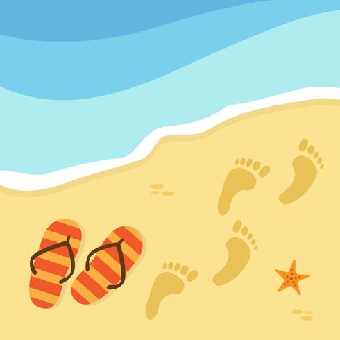 Summer time and beach vector