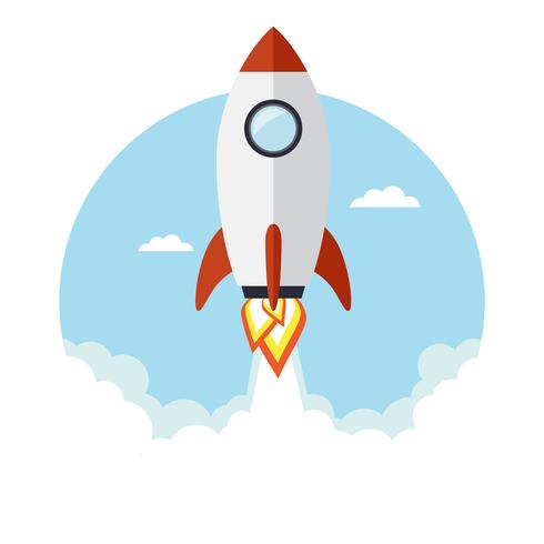 Rocket illustration vector