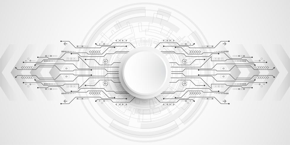 Vector abstract background technology circuit design.