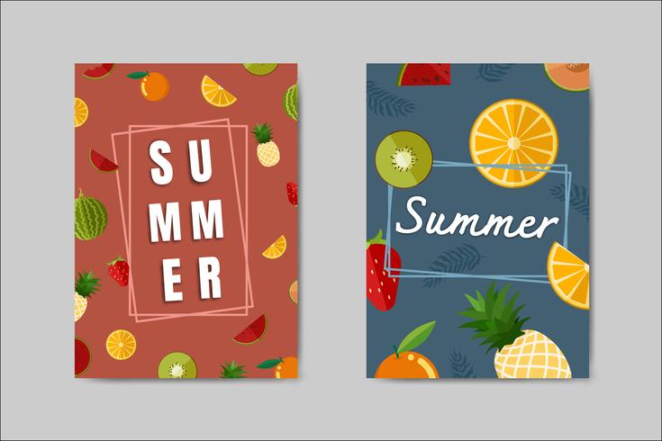 Beautiful Summer Card lettering card vector