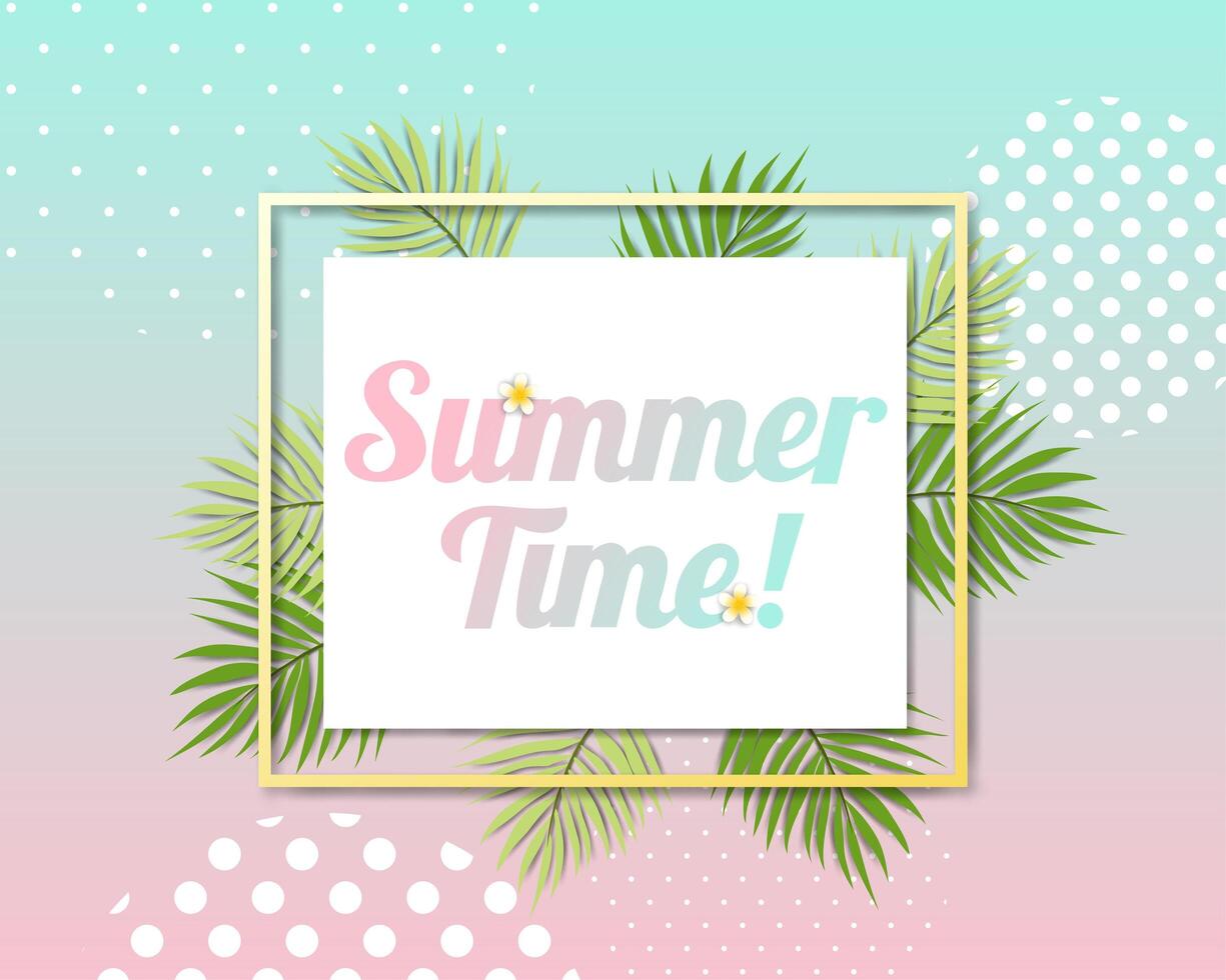 Beautiful Summer banner and poster card vector