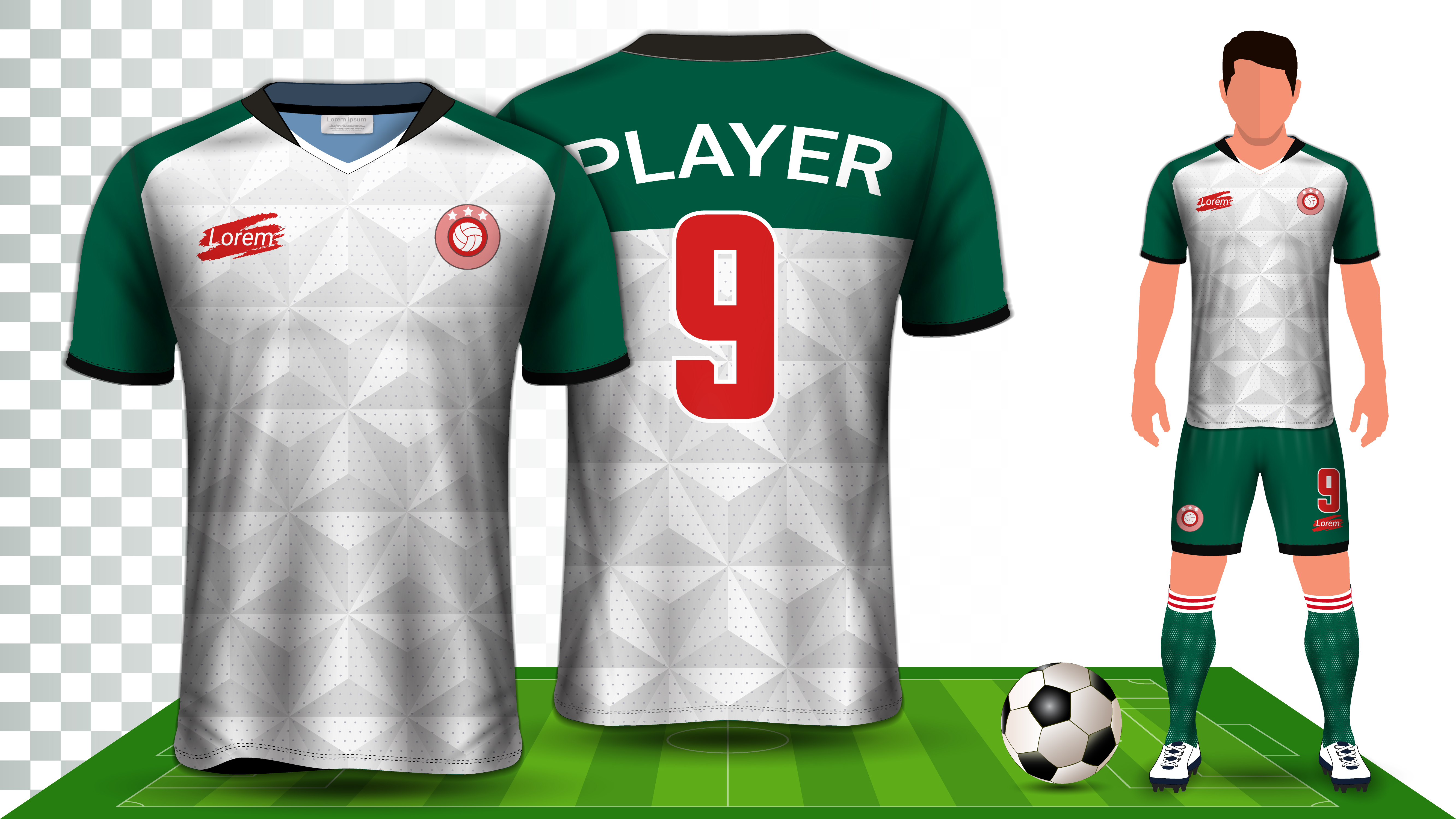 Download Soccer Jersey and Football Kit Presentation Mockup ...