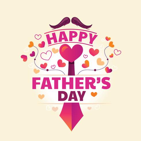 Father's day Typography Design for Greetings Card vector