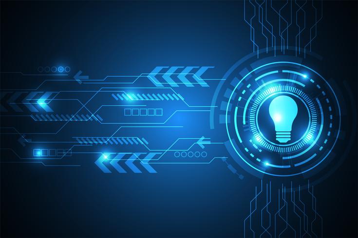 Vector abstract background technology lamp concept.