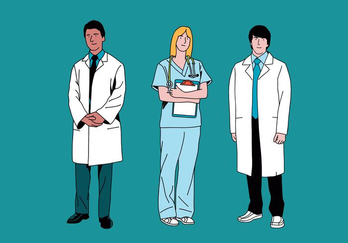 healthcare characters vector