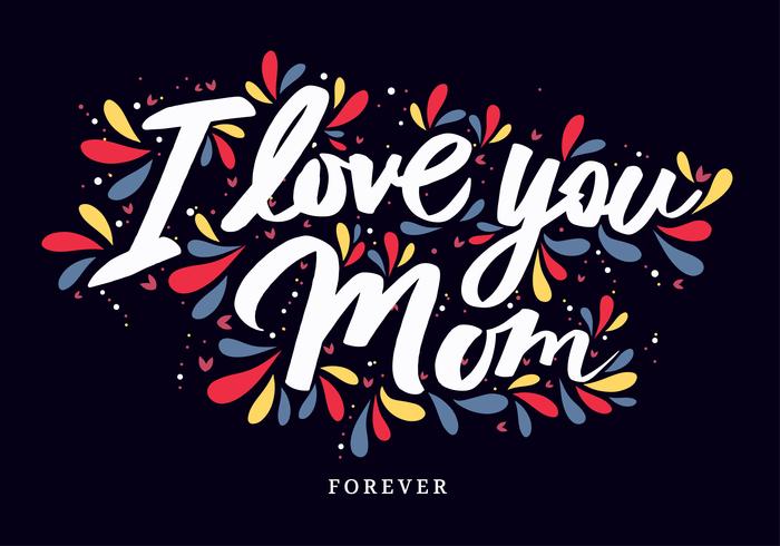 Mom Tpography Vector Design