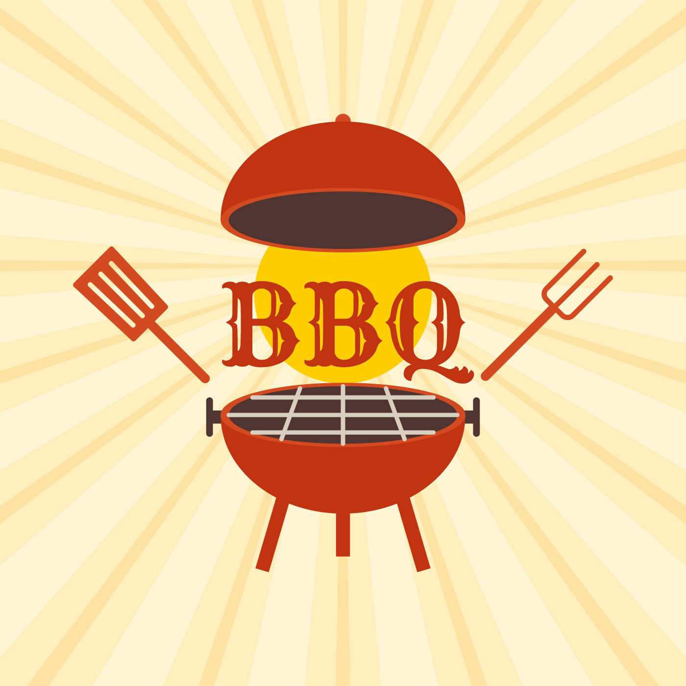 retro bbq poster 566742 Vector Art at Vecteezy