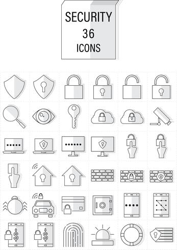 icon security vector