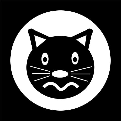 Icono de gato vector