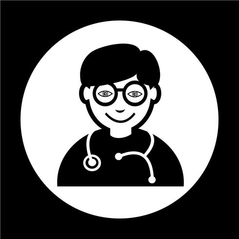 Icono de doctor vector