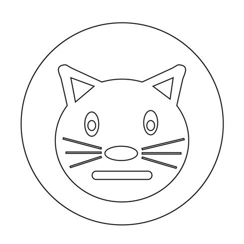 Icono de gato vector