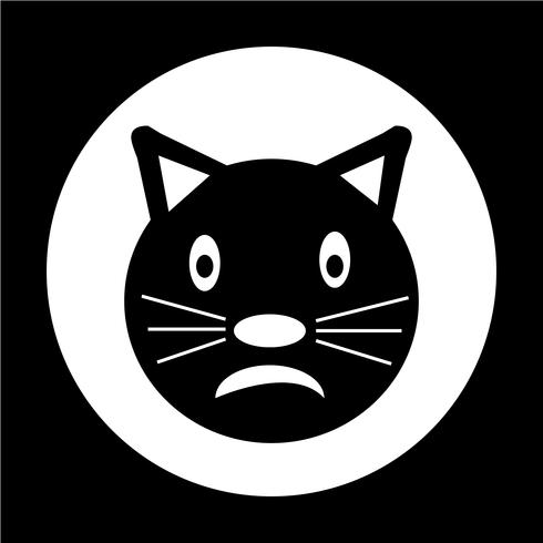 Icono de gato vector