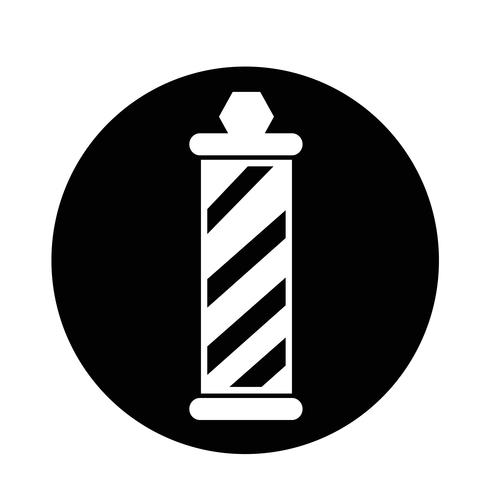barber shop pole Icon vector