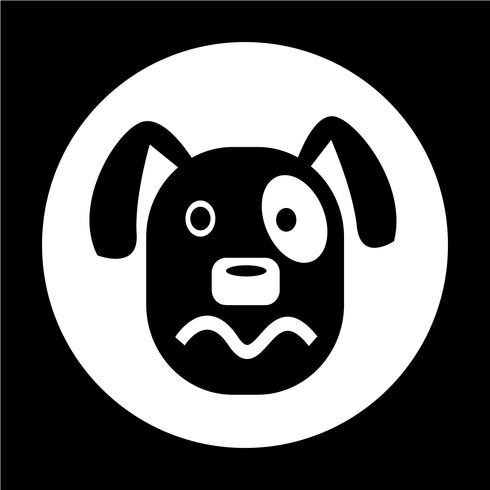 Icono de perro vector