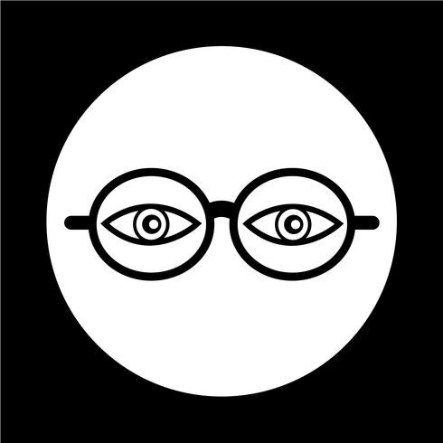 Icono de gafas vector