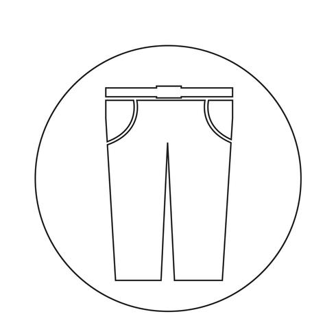 Icono de pantalones vector