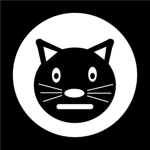 Icono de gato vector