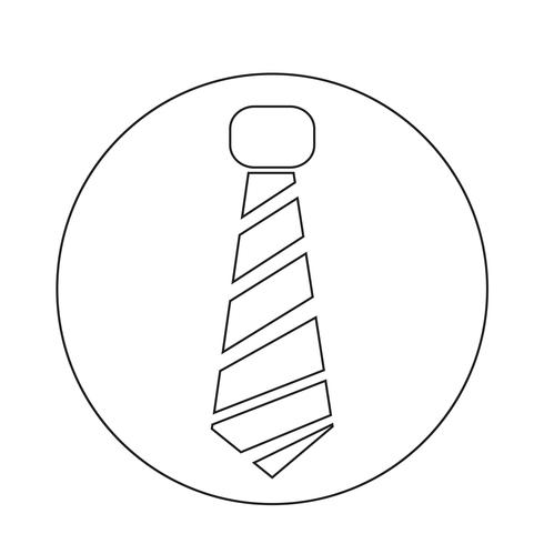 necktie icon vector