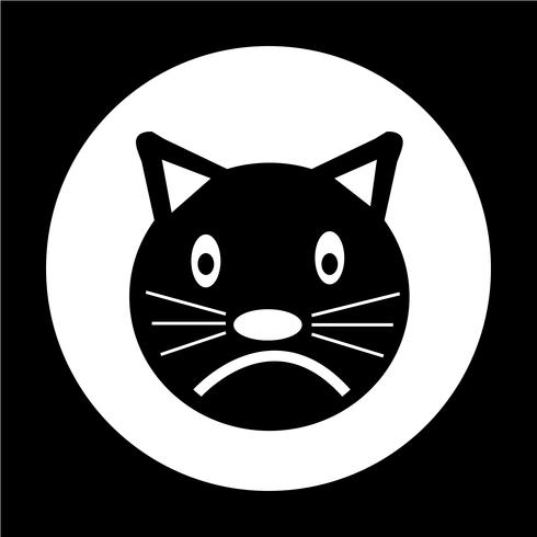 Icono de gato vector