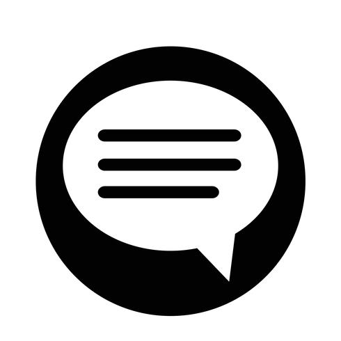 Speech bubble icon vector