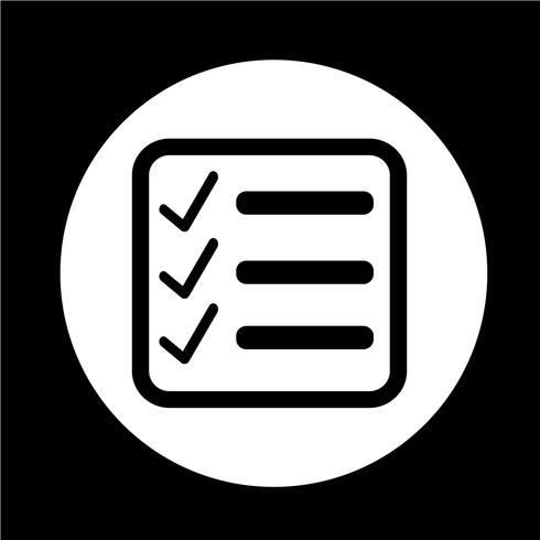 Checklist icon vector