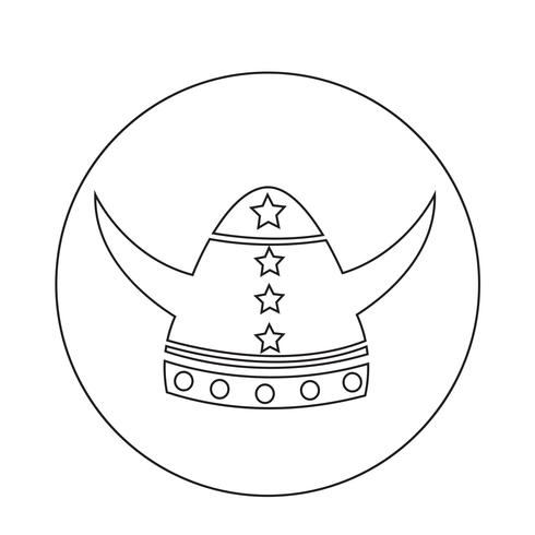 Icono de casco vikingo 567392 Vector en Vecteezy