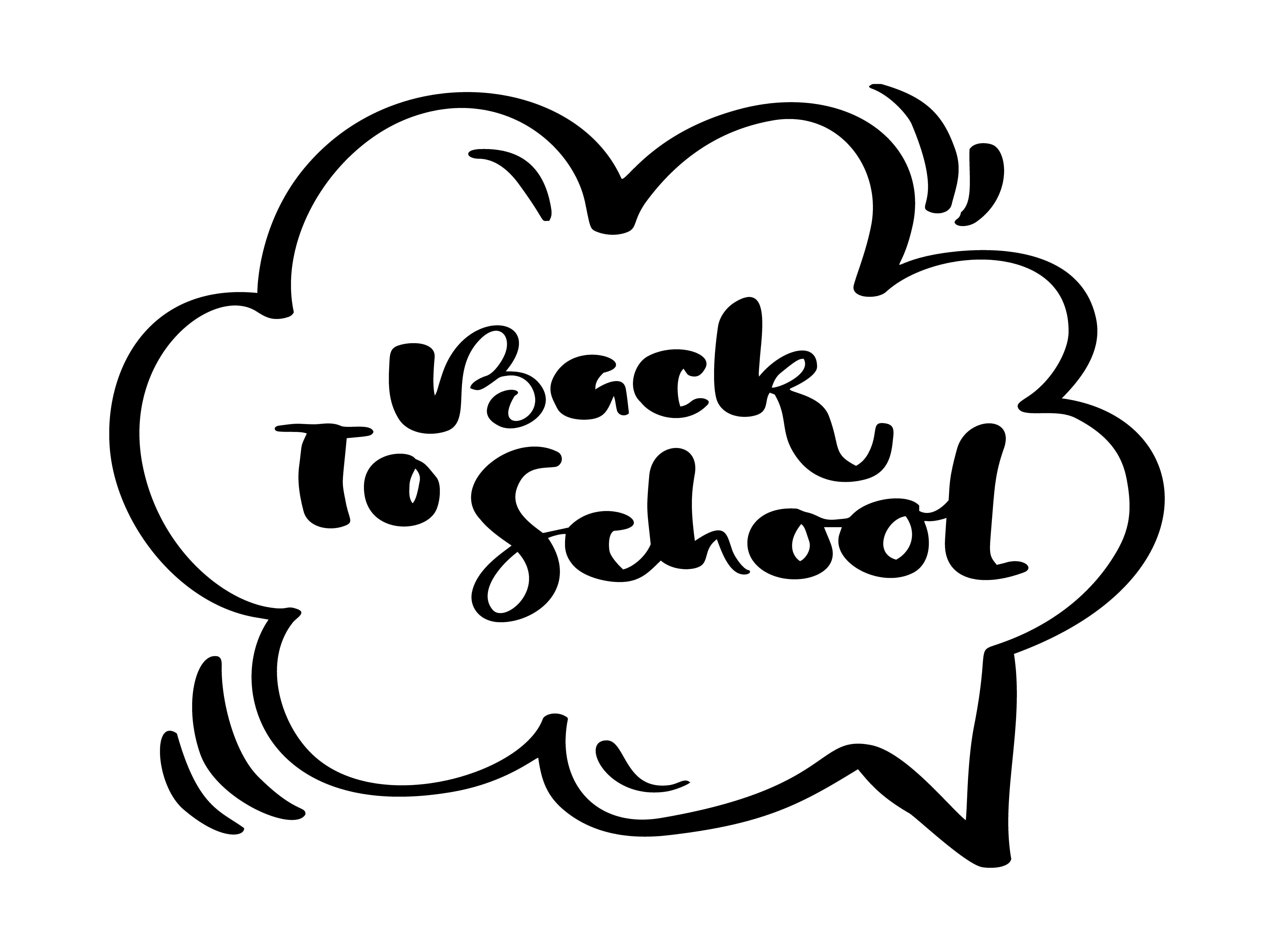 Back to school - lettering calligraphy phrase Vector Image