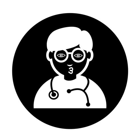 Icono de doctor vector