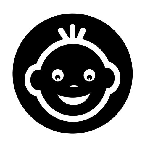 Baby Face Icon vector