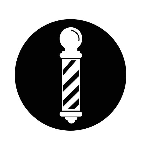 barber shop pole Icon vector