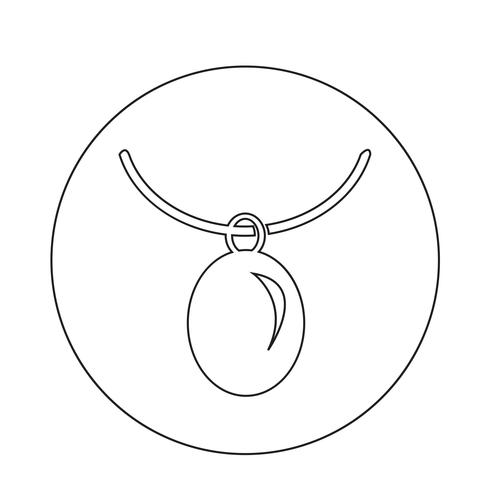 Icono de collar vector