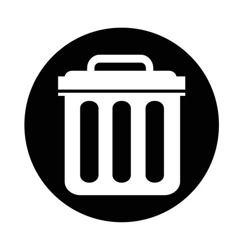 Trash can icon vector