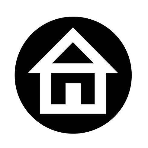 Real estate house icon vector