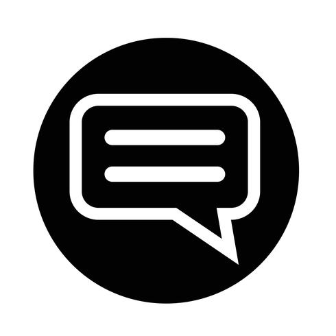 talking bubble chat icon vector