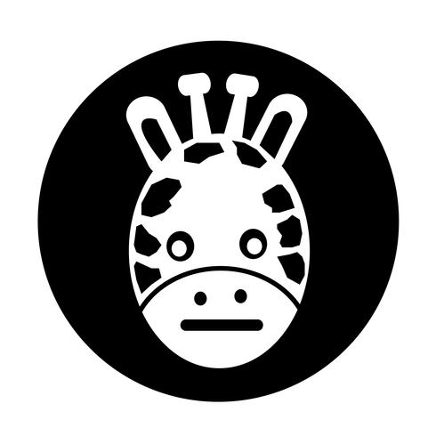 Icono de jirafa vector