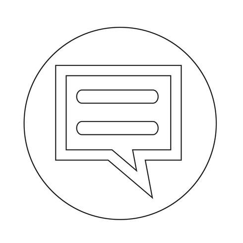 talking bubble chat icon vector