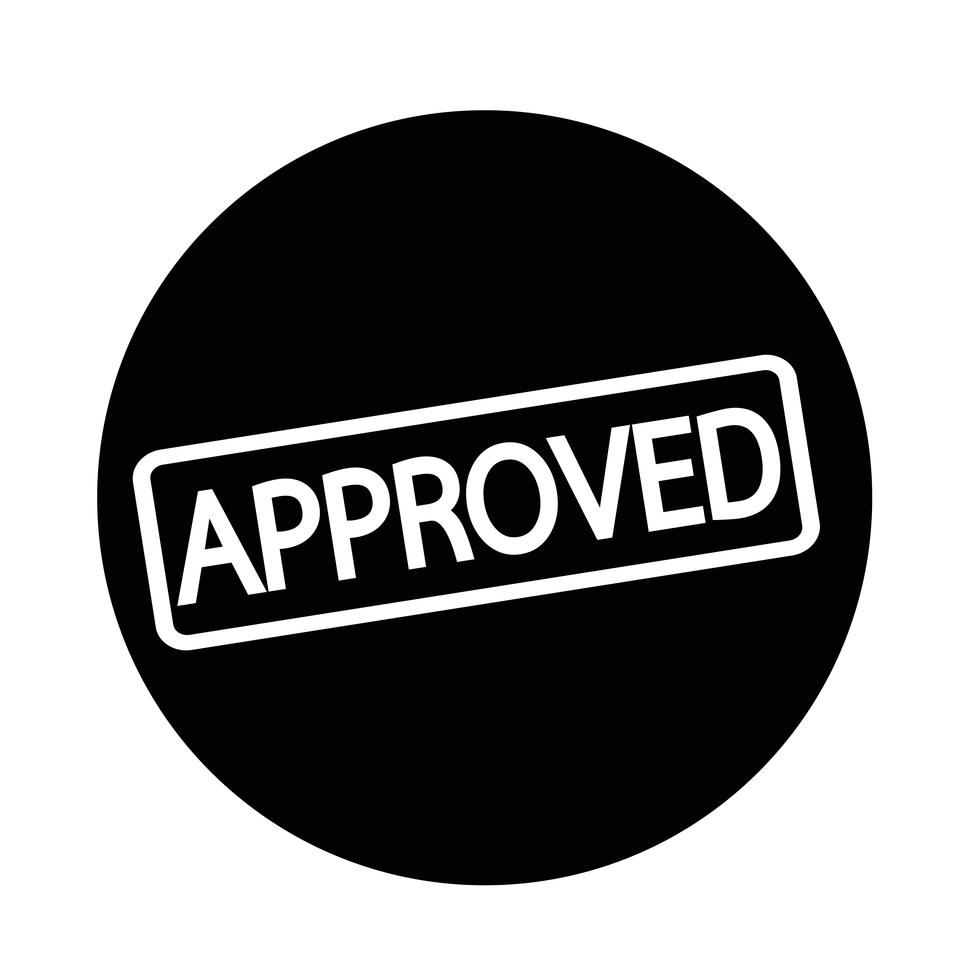 stamp approved text 567700 Vector Art at Vecteezy
