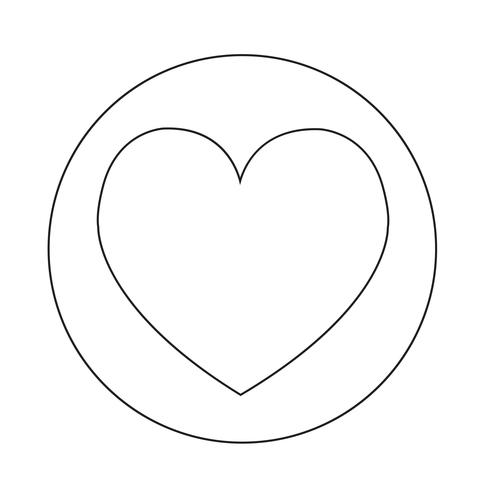 Love Heart icon vector