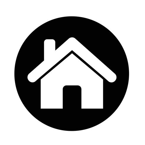 Real estate house icon vector