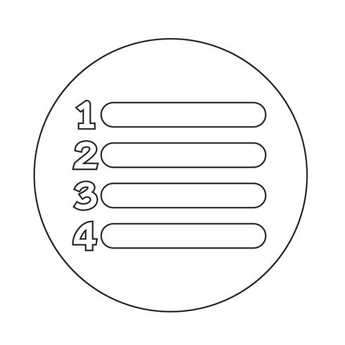 list icon sign vector