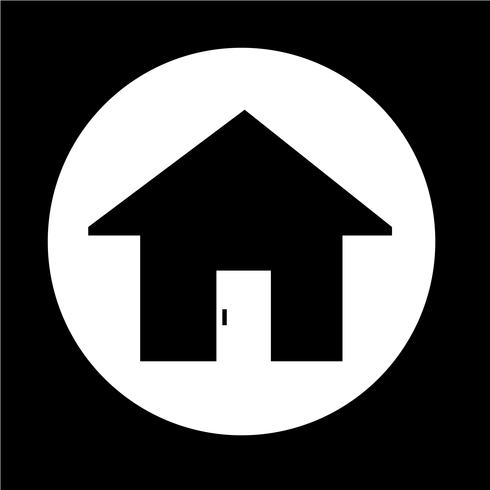 Real estate house icon vector