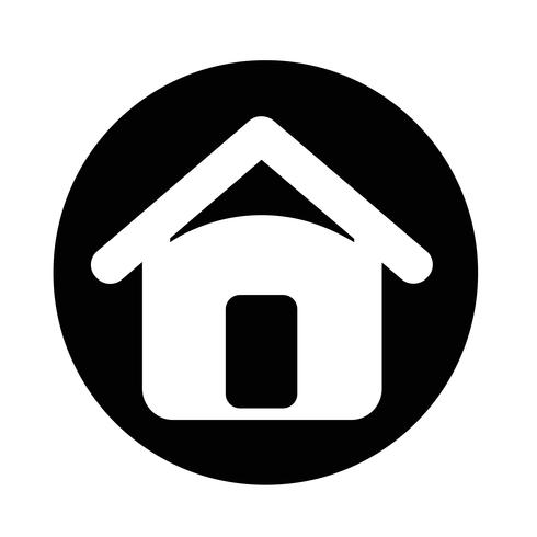 Real estate house icon vector