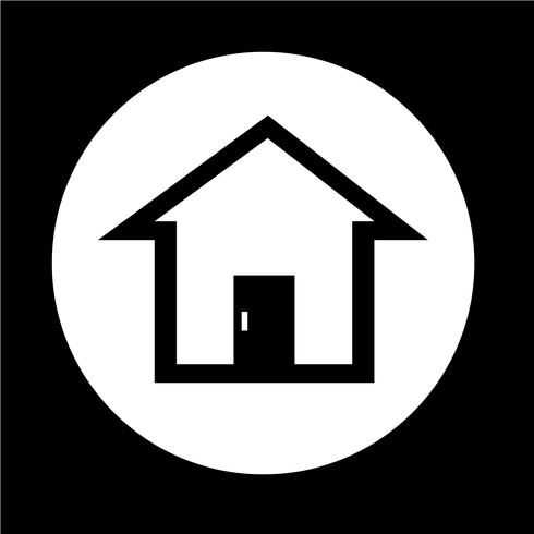 Real estate house icon vector