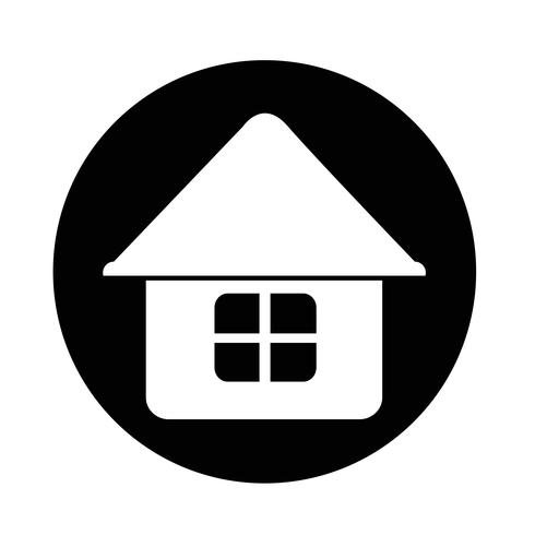 Real estate house icon vector