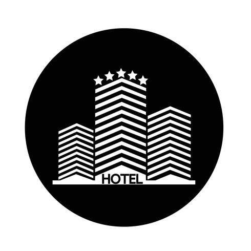 Icono de hotel vector