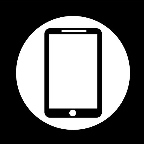 Mobile phone icon vector