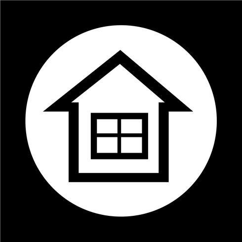 Real estate house icon vector