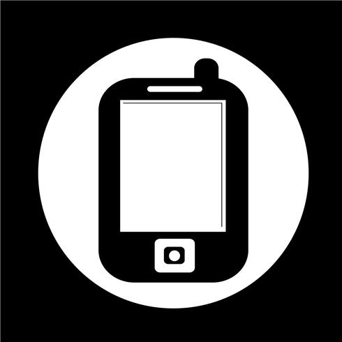 Mobile phone icon vector