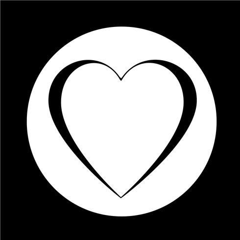 Love Heart icon vector